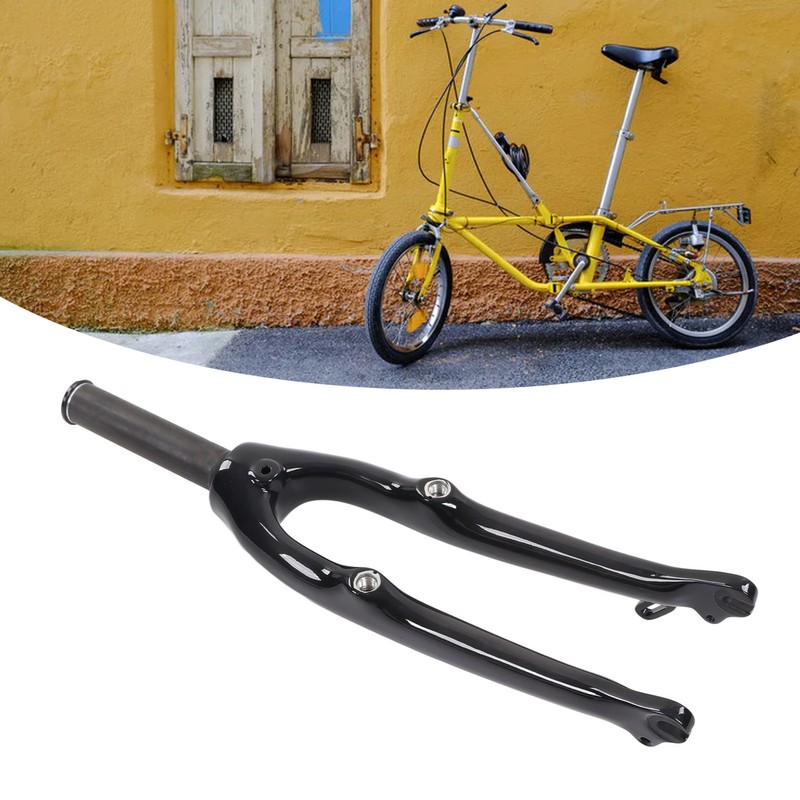 Carbon Fiber Front Fork Replacement Folding Bike Fork with Screws