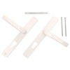 KOTARBAU® Handle Pair 72 mm with Long Plate White for