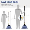 Yocada Looped-End String Wet Mop Heavy Duty Cotton Mop Commercial