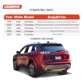 Ussbaye Tail Lights Compatible with 2019 2020 2021 2022 2023 Cherokee Led Taillights Outer Left Driver Side Rear Lamp Assembly CH2804119 68275959AF