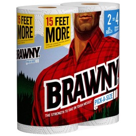 Brawny Paper Towels, 2 XL Rolls, Pick-a-Size, 2 = 4 Regular Rolls