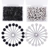 1000 Pieces Pins Set, 2 Colours Push Pins, Head Pins