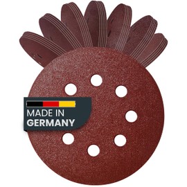 PICTORIS Schleifpapier 125mm Klett grobes Set – Exzenterschleifpapier mit langer Standzeit, starker Haftung & reduzierter Vibration dank einzigartiger Klettschicht| Made in Germany | Korn 40-120
