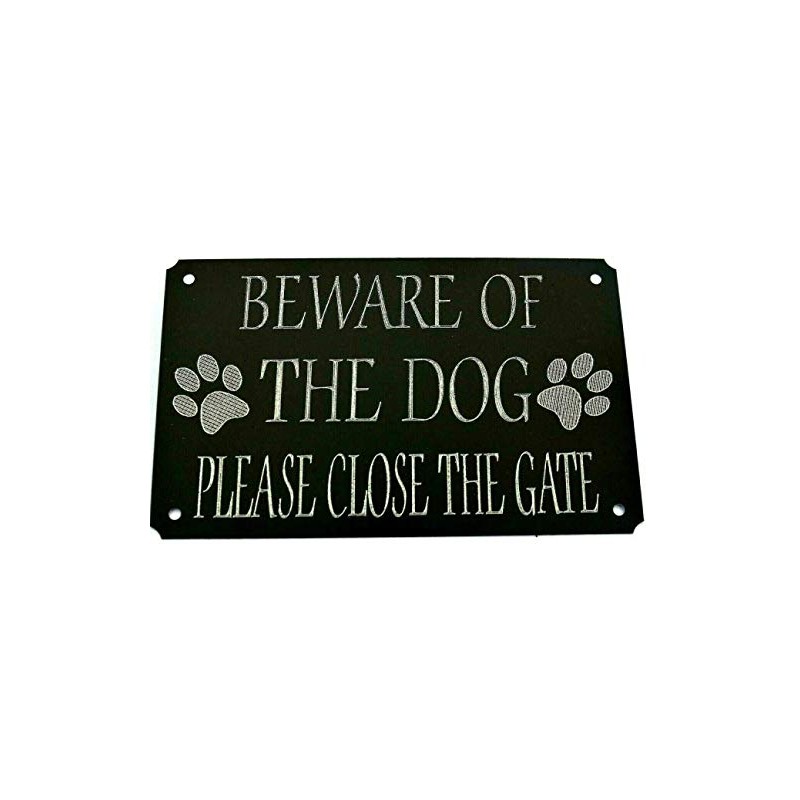 RIFOSA 6"x8" Close The Gate Sign Beware Of The Dog