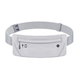Running Waist Belt for Phone Bag Fanny Pack with Adjustable Elastic Strap for Women Men Running and Outdoor Activities (Grey)