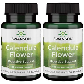 Swanson Calendula Flower 400 mg 60 Caps 2 Pack