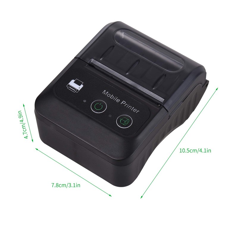 Receipt Printer, Wireless BT 58mm 2 Inch Thermal Receipt Printer