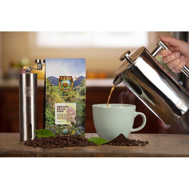 Java Planet, Organic Coffee Beans, Decaf Peru Single Origin, Gourmet