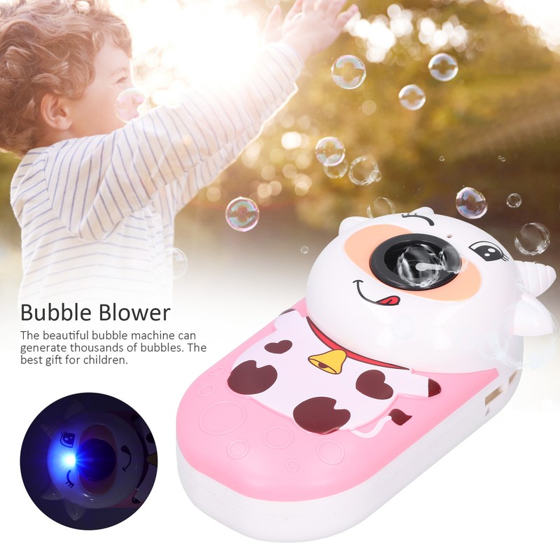 Cow Type LeakageProof Soap Bubble Blower Children Toys Bubble Gifts