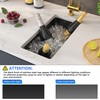 10 inch Bar Sink Undermount, 10x18 inch Small Bar Sink