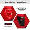 RT-TCZ Smoked Black Tail Light Lamp Cover Guard Trim Decoration