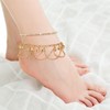 2 Pcs Ankle Bracelets Anklet Wristband for Women,Bell Adjustable Classic