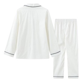 Lavenderi Toddle Kids Girls Boys 100% Cotton Long Sleeve Pajama Set, Pajamas for Kids (Size 2 Toddler-14 Years)(White,2T)