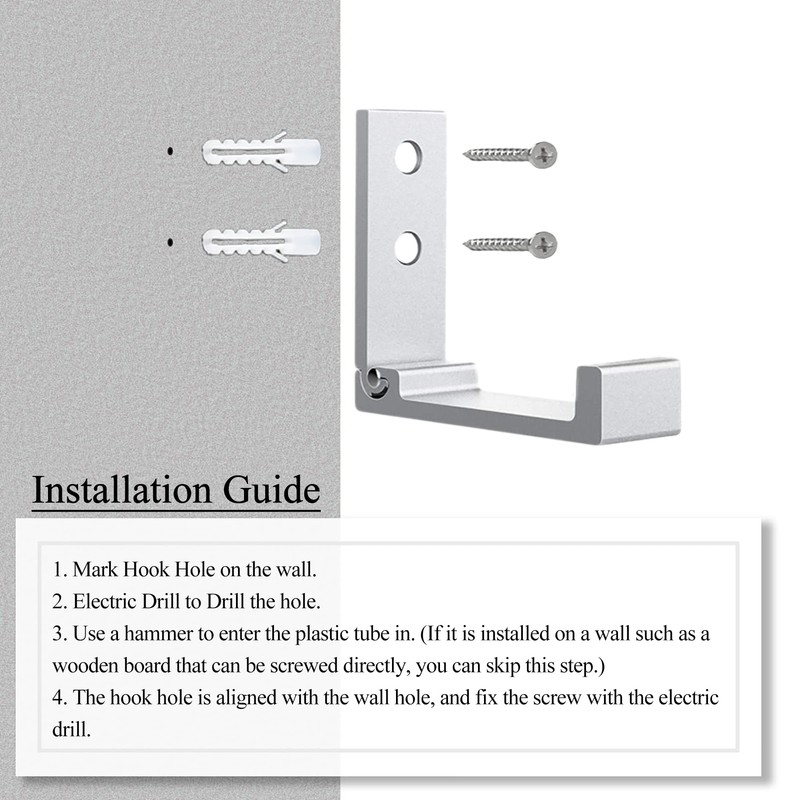 OHIYO Folding Wall Hooks 6PCS Folding Hooks for Hanging Coat