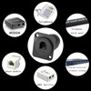 QIANRENON RJ11/RJ9 4P4C Panel Mount Feed-Through Connector CAT3 RJ9 Female-to-Female