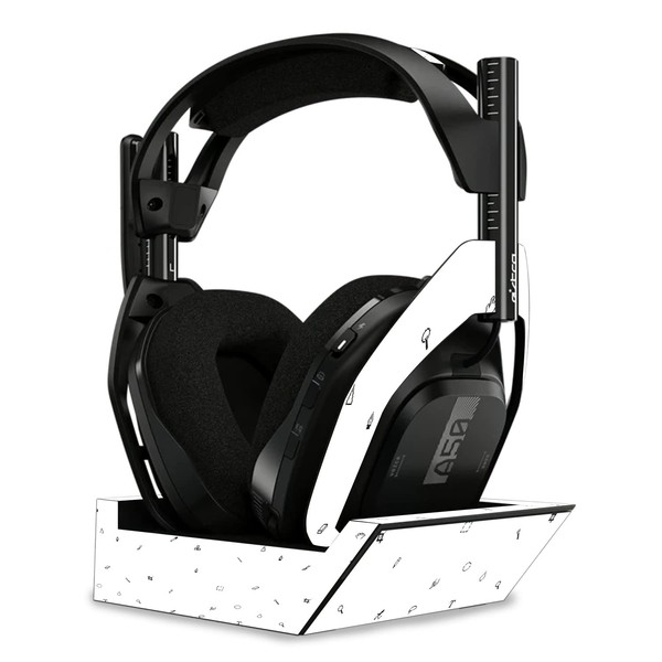 MightySkins Glossy Glitter Skin Compatible with Astro A50 Wireless Headphones