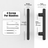 Talentedeco 10 Pack Matte Black Cabinet Pulls 3 Inch(76mm) Kitchen