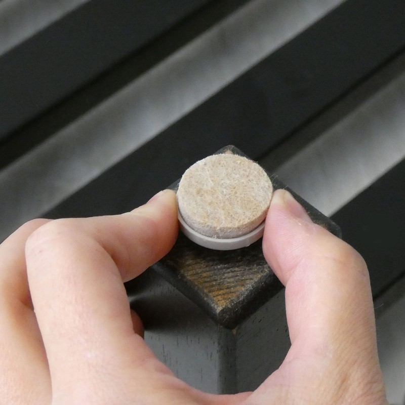 Shepherd Hardware 9934 1-Inch Felt Nail On Furniture Pads, 8-Pack,Almond