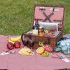 Picnic Basket Set for 2 Persons with Cooler and Waterproof