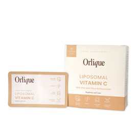 Orlique Liposomales Vitamin C 1000mg - Hochdosiert Flüssig mit Zink & Bioflavonoiden - Vegan & Keto-freundlich - Hohe Bioverfügbarkeit - 30 Sachets - Ohne Soja/Gluten, Natürliche Konservierung