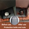 M12 Plastic Nut and Bolt Protection Dome Cover, Hex Nut