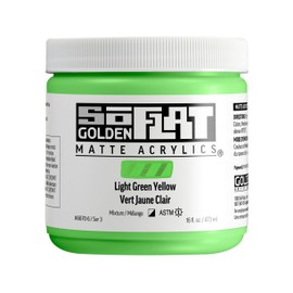 Golden : SoFlat : Matte Acrylic Paint : 473ml : Light Green Yellow