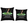 Grounding Through Barefoot Journey, Earth's Whisper Throw Pillow