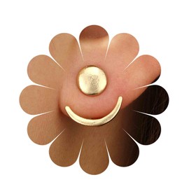 Aneneiceera Vintage Moon Stud Earrings Gold Crescent Moon Stud Earrings Tiny Discs Stud Earrings Crescent Moon Stud Earrings Minimalist Celestial Stud Earrings Jewellery for Women and Girls