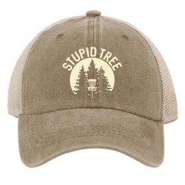 OOMOO Disc Golf DAD Hats for Mens Stupid Tree Golf hat