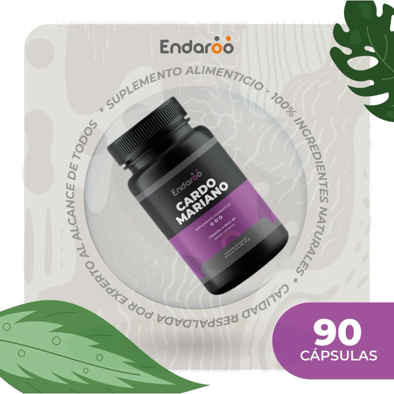 Cardo Mariano 500mg - 90 Cápsulas Por Frasco, Silimarina