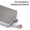 Ti Flask 250ml Portable Whisky Flask for Men Outdoor Camping