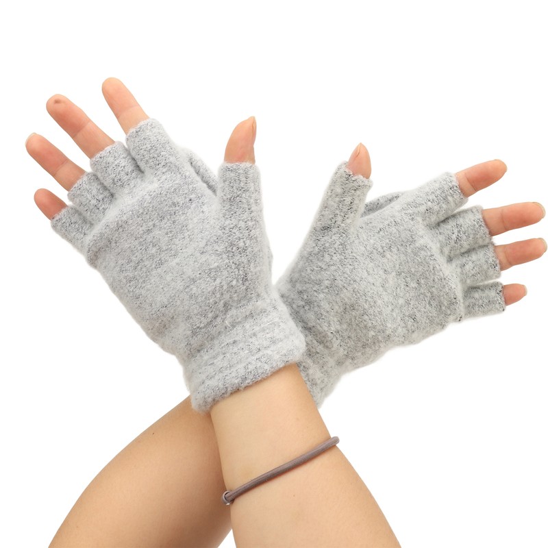 1Pair USB Heated Gloves Adjustable Temperature Electric Heated Gloves for