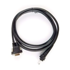 Cable RS232 de 3 m para escáner de código de barras compatible con Honeywell HHP 1900g, Hyperion 1300g, Xenon 1900/1902, Voyager 1250g/1200g RJ48 a DB9 con puerto DC RS232 Serial Cable