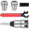 Dlantool 1/4 Inch Shank Router Collet Extension Rod Chuck Holder