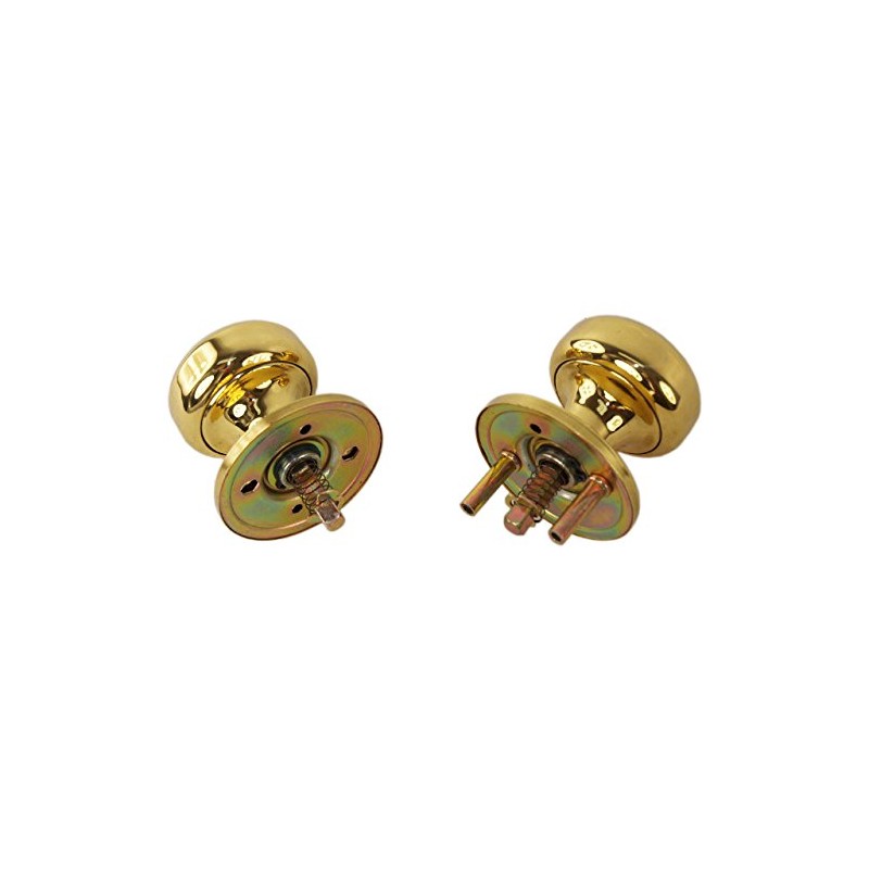 Maxtech 10332 Polished Brass US3 Interior Exterior Knob Rose Kit