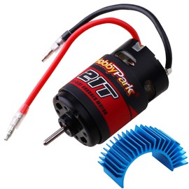Hobbypark 21T Motor 550 Brushed Motors w/Heatsink for 1/10 RC Crawler Car Traxxas TRX4 TRX6 Axial SCX10 II III Redcat Gen7 Gen8 RC4WD