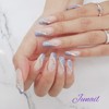 ❣️ Twin Glitter Handmade Nail Tips ✨ - Short Ballerina
