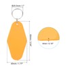 [PATIKIL] Motel Keychains, Retro, 10 Pcs, Blank Hotel Keychains, Lambus,