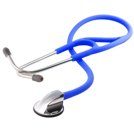 MaiWieel Cardiology Single Head Stethoscope for Nurses Doctor,Estetoscopio for Nurse Doctor Accessories, EMT Student, Kids, for Medical and Home Use, Silicone Tube,Soft Eartip (Royal Blue)