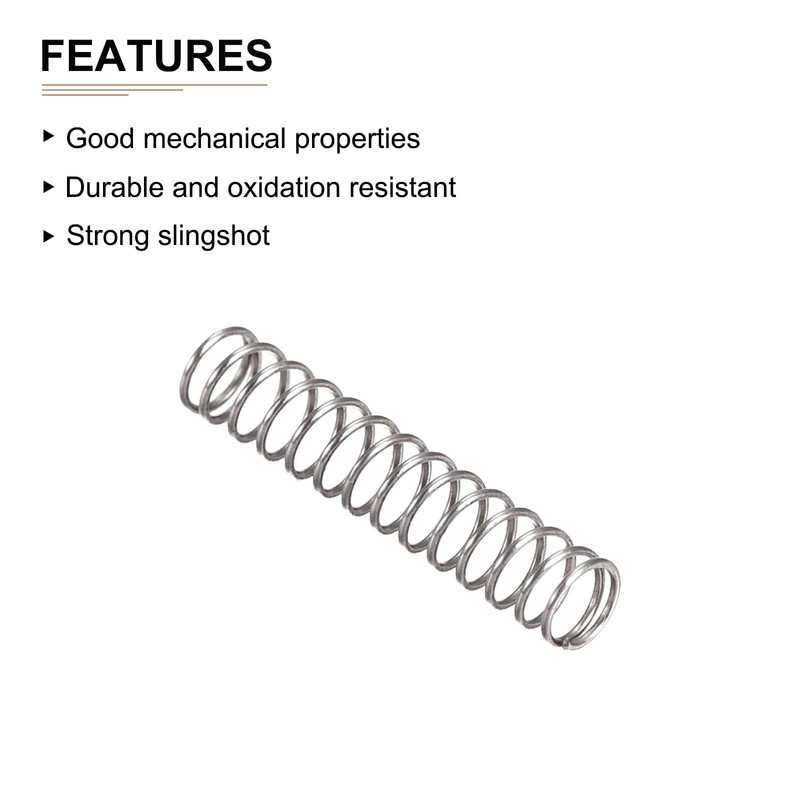 DTGN 0.4x4x20mm(DxODxL) Compression Spring - 30Pack - Good for Machinery