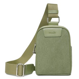 Haytijoe Small Crossbody Sling Bag for Women Travel Purses Anti Theft Cross Body Bag for Woman Fanny Packs(Green)