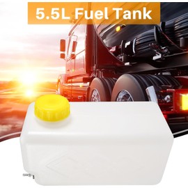 Roundsky 5.5 L Plastic Stand Heater Fuel Tank Petrol Oil Storage for Truck Caravan Heating Oil Petrol Tank