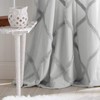 Peri Home Chenille Lattice Sheer Back Tab Single Curtain Panel,