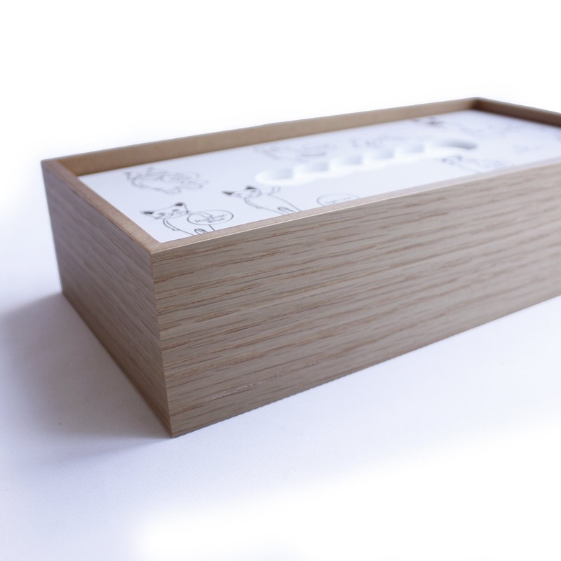 Yamato craft Tissue Case Hako Cats YK14 – 007wh