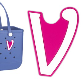 TOYORK - Dijes para bolsa de Bogg, accesorios para bolsa de bogg, letras decorativas con letras del alfabeto para playa, bolsa de playa de goma, accesorios, Cloruro de polivinilo, No es una piedra