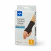 Medline Carpal Tunnel Glove with Flexible Splint, Black, Small
