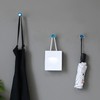 4 Pcs Unique Agate Blue Coat Hooks - Wall Mounted