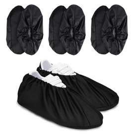 4 Pairs Waterproof Shoe Covers, Non-Slip and Shoe Covers, Reusable, Dustproof Overshoes, Black, Neutral, Breathable Shoe Covers, Washable, Suitable for Most Adults