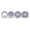 HeyNana - 200 Flexible Cable Marker Clips 0-9 PVC Cable