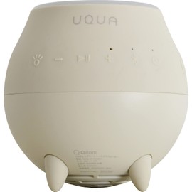 Yamazen Bluetooth Wireless Bass Speaker with LED Light, Transmission Distance 32.8 ft (10 m), Waterproof, IPX7, Small, Continuous Usage, Approx. 15 Hours, UQUA QBU-02(OW)